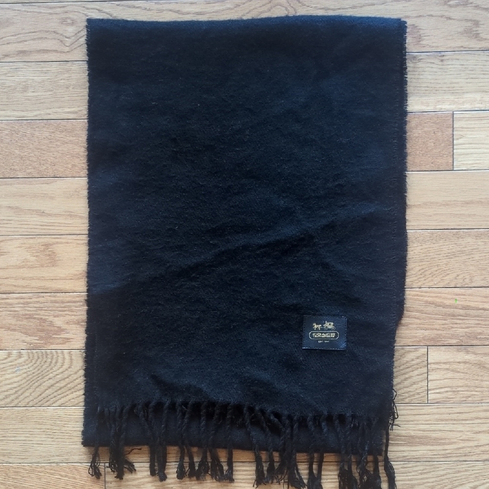 Coach Elegant Black Men's Scarf - Picture 1 of 2